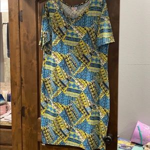 Dress with shirt sleeves